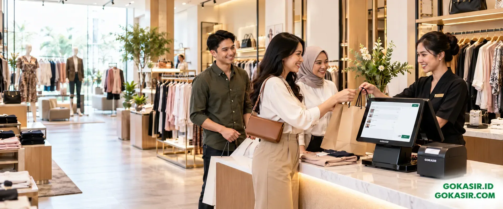 Produk dan pelanggan tersusun rapi untuk pengalaman belanja yang lebih baik — solusi GOKASIR aplikasi kasir POS